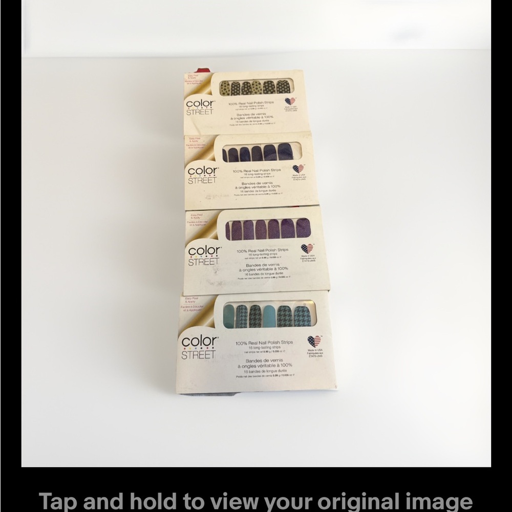 Color Street 100% Real Nail Polish Strips 4 New Packages 16 in Each Package